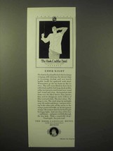 1929 The Book Cadillac Hotel Ad - Good Night - $18.49
