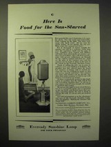 1929 Eveready Sunshine Lamp Ad - For Sun-Starved - £14.45 GBP