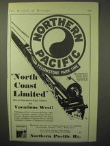 1929 Northern Pacific Railway Ad - North Coast Limited - $18.49