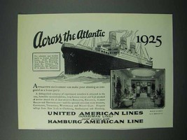 1925 United American, Hamburg American Line Cruise Ad - Atlantic - £14.48 GBP