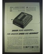1940 Comptometer Model M Adding Machine Ad - Easier - £14.78 GBP