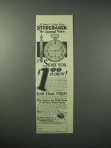 1923 Studebaker Watch Ad - 21 Jewel, Extra Thin - £14.78 GBP