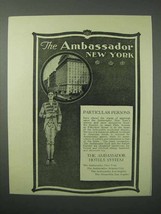 1923 The Ambassador Hotel New York Ad - Particular - £14.48 GBP