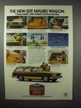 1978 Chevrolet Malibu Station Wagon Car Ad - $18.49