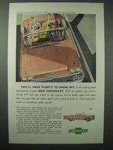 1958 Chevrolet Impala Convertible Car Ad - Show Off - $18.49