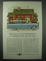 1955 Chevrolet Two-Ten Handyman Station Wagon Ad - $18.49