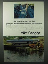 1968 Chevrolet Caprice Coupe Car Ad - These Features - $14.99