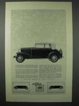 1931 Chevrolet Landau Phaeton Car Ad - £14.53 GBP