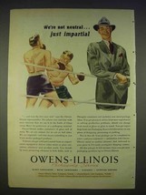 1940 Owens-Illinois Packaging Ad - We&#39;re Not Neutral - £14.72 GBP