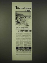 1938 Greyhound Bus Lines Ad - This Can Happen to You - £14.55 GBP