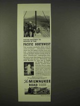 1937 Milwaukee Road Railroad Ad - Pacific Northwest - £14.54 GBP