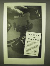 1937 Bell Telephone Ad - Wings For Words - £14.54 GBP