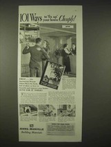 1935 Johns-Manville Insulation, Asbestos Ad - Fix-up - $18.49