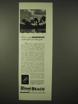 1935 Miami Beach Florida Ad - Waiting For You This Year - $18.49