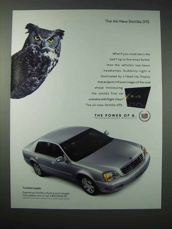 2000 Cadillac DeVille DTS Car Ad - £14.78 GBP