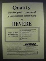 1946 Revere Copper and Brass Ad - Quality Awaits - £14.45 GBP