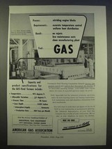1946 American Gas Association Ad - Engine Blocks - £14.45 GBP