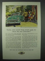 1954 Chevrolet Bel Air 4-Door Sedan Car Ad - £14.61 GBP