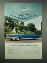 1960 Cadillac Car Ad - The Best Of Years to Make Yours - $18.49