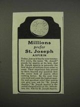 1946 St. Joseph Aspirin Ad - Millions Prefer - £14.53 GBP