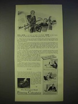1940 Remington Rand Printing Calculator Ad - Division - $18.49