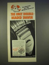 1940 Remington Dual Shaver Ad - Only Double-Headed - £14.81 GBP