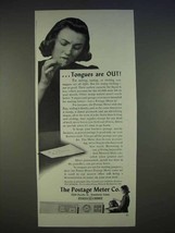 1940 Pitney-Bowes Postage Meter Ad - Tongues are Out - £14.55 GBP