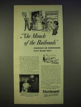 1940 Sturtevant Air Conditioning Ad - The Railroads - £14.27 GBP