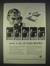 1940 Bell Telephone System Ad - A Call Ahead - $18.49
