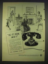 1940 Bell Telephone System Ad - Is It For Me? - £14.52 GBP