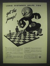 1939 Bell Telephone System Ad - Helps You Get the Jump - £14.55 GBP