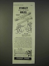 1939 Stanley Tools No. 266 Zig-Zag Rule Ad - £14.45 GBP