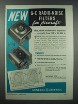 1943 General Electric Radio-Noise Filters Ad - For Aircraft - $18.49