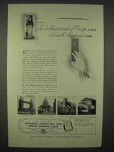 1938 Hamburg-American Cruise Ad - Smooth Service - £14.78 GBP