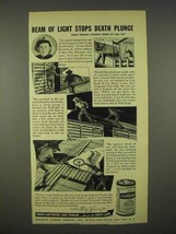 1938 Eveready Batteries Ad - Light Stops Death Plunge - £14.50 GBP