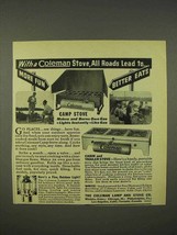 1938 Coleman Camp Stove, Cabin & Trailer Stove Ad - $18.49