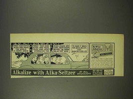 1938 Alka-Seltzer Ad - Alkalize - $18.49