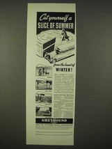 1936 Greyhound Bus Ad - Cut Yourself Slice of Summer - £14.50 GBP