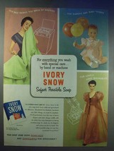 1954 Ivory Snow Detergent Ad - Wash With Care - $18.49