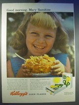1956 Kellogg's Corn Flakes Cereal Ad - Mary Sunshine - £14.53 GBP