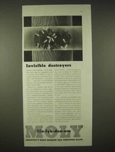 1935 Climax Molybdenum Ad - Invisible Destroyers - $18.49