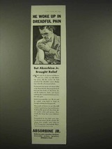 1935 Absorbine Jr. Ad - He Woke Up in Dreadful Pain - $18.49