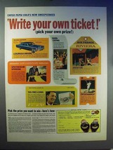1966 Pepsi Soda Ad - Write Your Own Ticket - £14.50 GBP