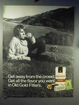 1971 Old Gold Cigarettes Ad - Get Away From Crowd - £14.54 GBP