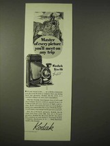 1935 Kodak Six-16 Camera Ad - Master of Any Trip - $18.49