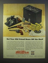 1946 Western Super Match Ammunition Ad - £14.52 GBP