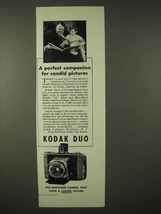 1935 Kodak Duo Camera Ad - A Perfect Companion - $18.49