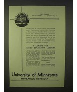 1935 University of Minnesota Ad - Adult Education - £14.78 GBP