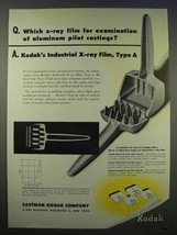 1946 Kodak Industrial X-Ray Film, Type A Ad - $18.49