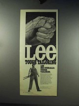 1969 Lee Bib Overalls Ad - Tough Tailoring - $18.49